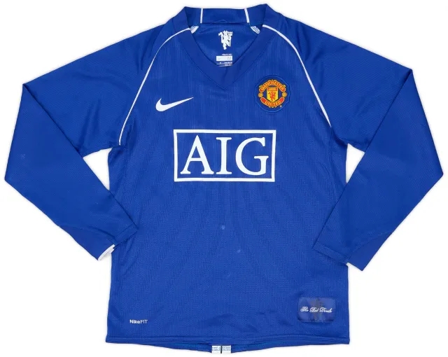 Nike 2007-08 Manchester United GK Shirt - 7/10 - (M.Boys)