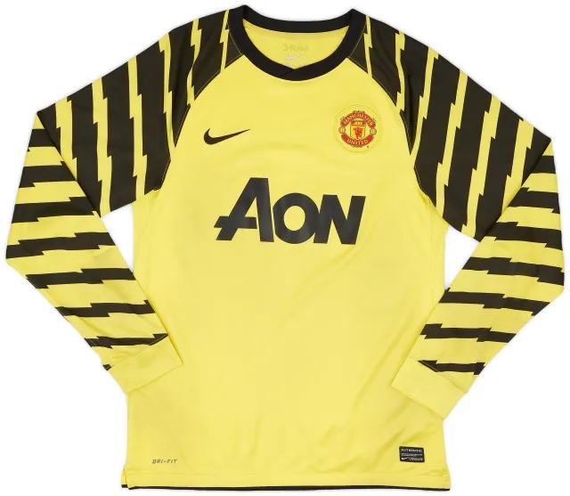 Nike 2010-11 Manchester United Yellow GK Shirt - 6/10 - (M)