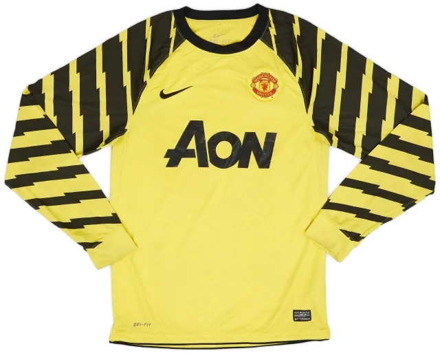 Nike 2010-11 Manchester United Yellow GK Shirt - 5/10 - (S)