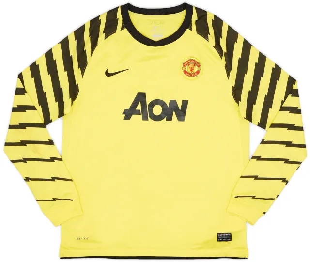 Nike 2010-11 Manchester United Yellow GK Shirt - 7/10 - (XL.Boys)
