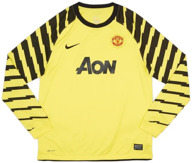 Nike 2010-11 Manchester United Yellow GK Shirt - 8/10 - (XL.Boys)