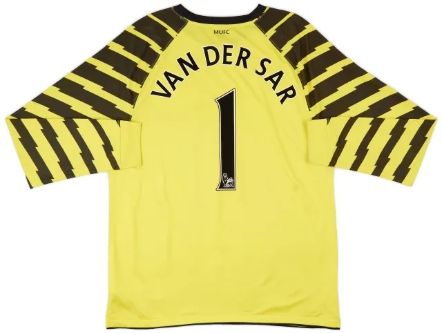 Nike 2010-11 Manchester United Yellow GK Shirt Van Der Sar #1 - 7/10 - (XL)