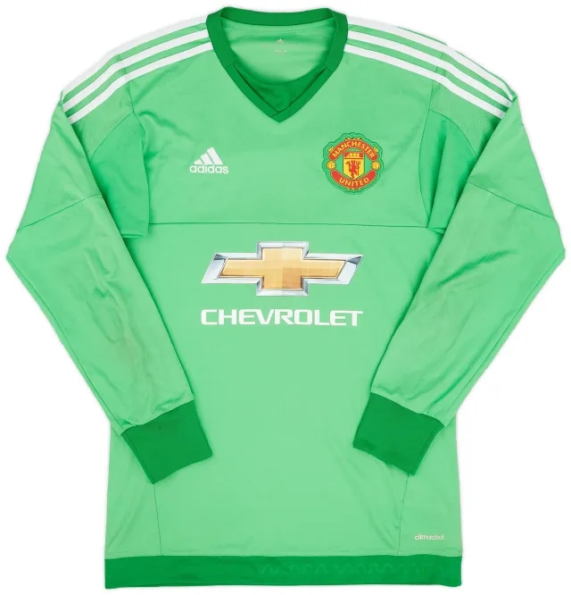 adidas 2015-16 Manchester United GK Shirt - 9/10 - (S)