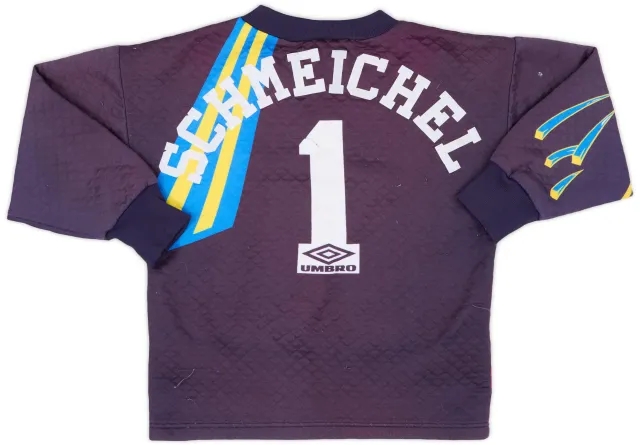 Umbro 1992-93 Manchester United GK Shirt Schmeichel #1 - 4/10 - (S.Boys)