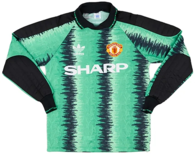 adidas 1990-92 Manchester United GK Shirt - 7/10 - (S)