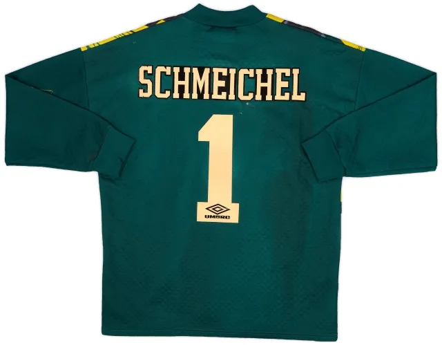 Umbro 1994-96 Manchester United GK Shirt Schmeichel #1 - 8/10 - (M)