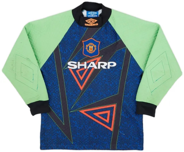 Umbro 1994-96 Manchester United GK Shirt - 7/10 - (L.Boys)