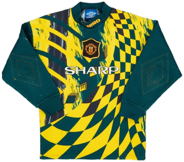 Umbro 1994-96 Manchester United GK Shirt - 7/10 - (L.Boys)