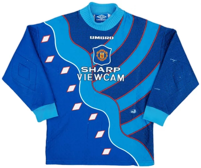 Umbro 1994-97 Manchester United GK Third Shirt - 5/10 - (L.Boys)
