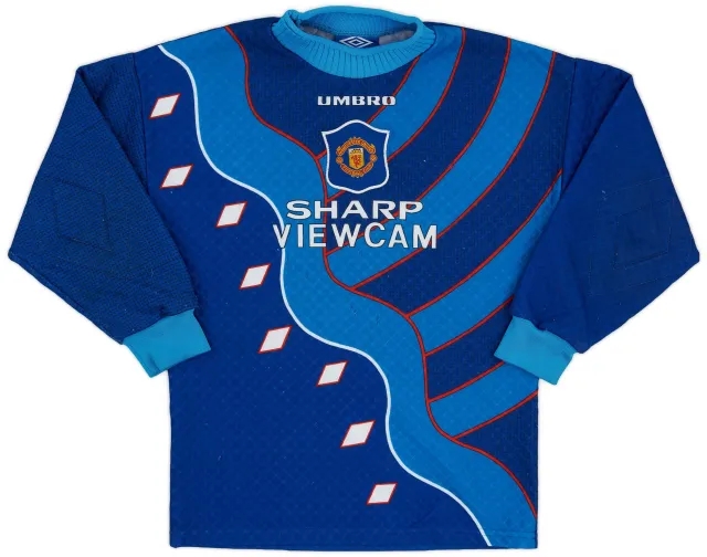 Umbro 1994-97 Manchester United GK Third Shirt - 6/10 - (L.Boys)