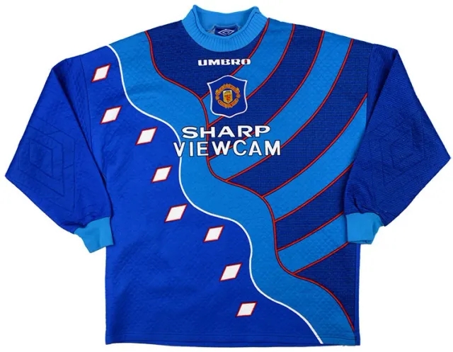 Umbro 1995-96 Manchester United GK Away Shirt - 6/10 - (Y)