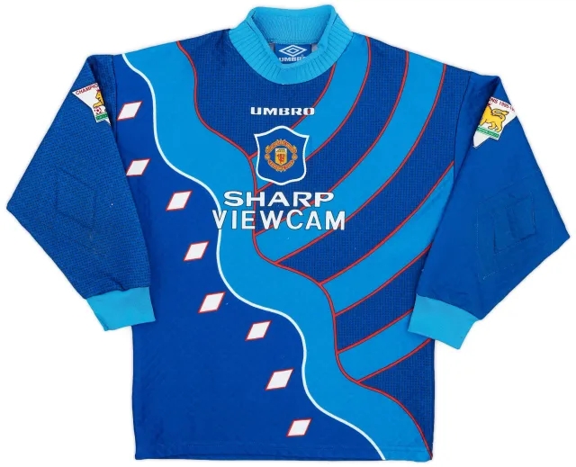 Umbro 1994-97 Manchester United GK Third Shirt - 8/10 - (L.Boys)