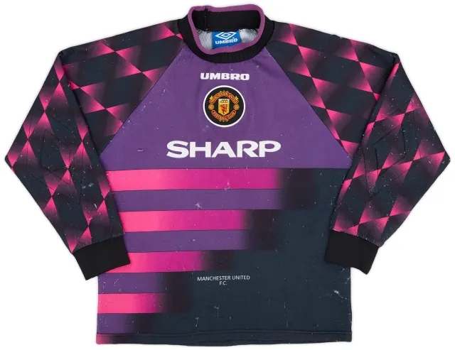 Umbro 1996-97 Manchester United GK Shirt - 5/10 - (L.Boys)