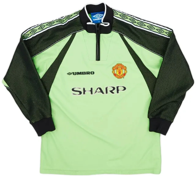 Umbro 1998-99 Manchester United GK Shirt - 6/10 - (L.Boys)