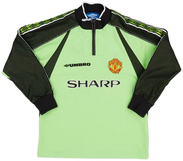 Umbro 1998-99 Manchester United GK Shirt - 8/10 - (S.Boys)