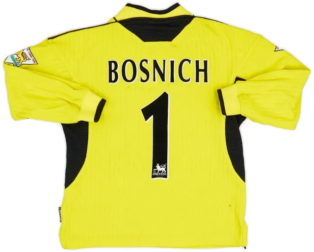 Umbro 1999-00 Manchester United GK Shirt Bosnich #1 - 8/10 - (M.Boys)