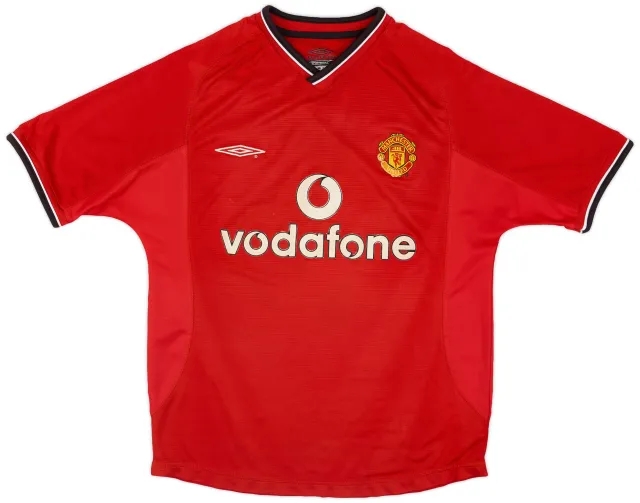 Umbro 2000-02 Manchester United Home Shirt - 7/10 - (Y)