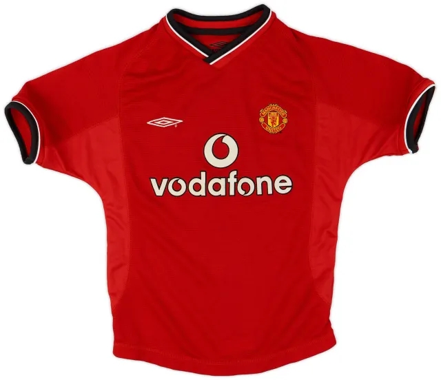 Umbro 2000-02 Manchester United Home Shirt - 8/10 - (S.Boys)