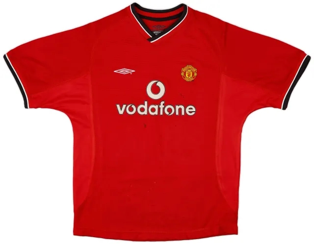 Umbro 2000-02 Manchester United Home Shirt - 6/10 - (L.Boys)