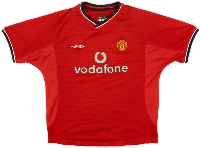 Umbro 2000-02 Manchester United Home Shirt - 6/10 - (L.Boys)