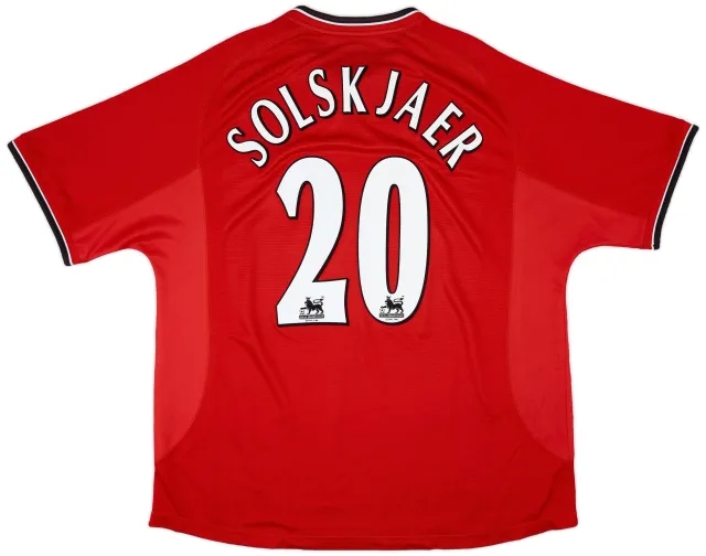 Umbro 2000-02 Manchester United Home Shirt Solskjaer #20 - 5/10 - (XXL)