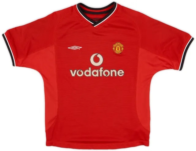 Umbro 2000-02 Manchester United Home Shirt - 6/10 - (M.Boys)