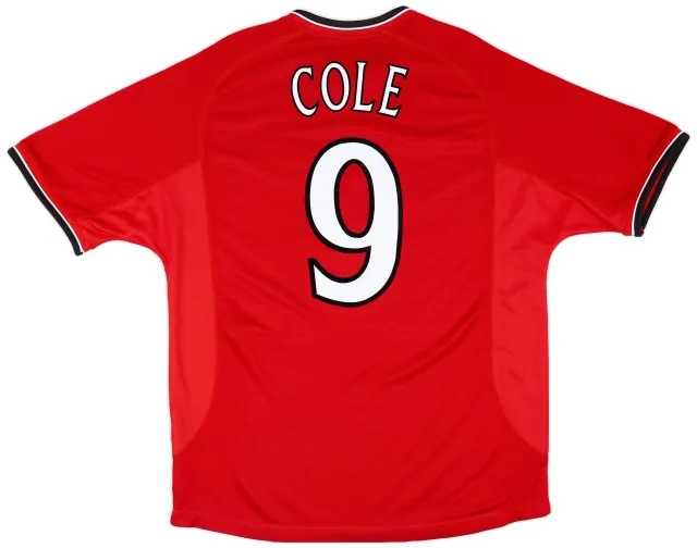 Umbro 2000-02 Manchester United Home Shirt Cole #9 - 9/10 - (L)
