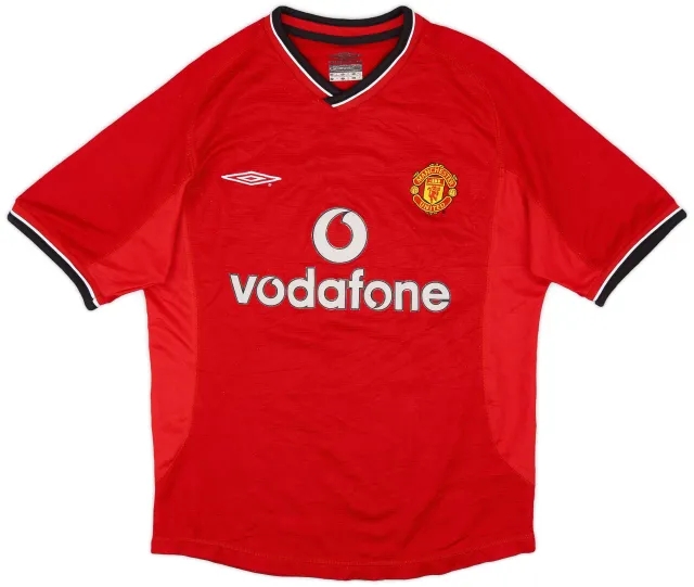 Umbro 2000-02 Manchester United Home Shirt - 6/10 - (L.Boys)