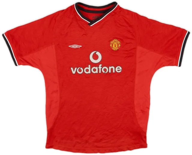 Umbro 2000-02 Manchester United Home Shirt - 6/10 - (L.Boys)