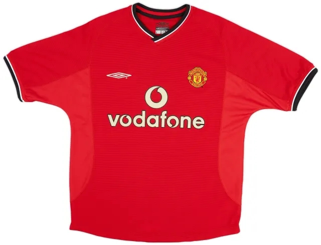 Umbro 2000-02 Manchester United Home Shirt - 8/10 - (Y)