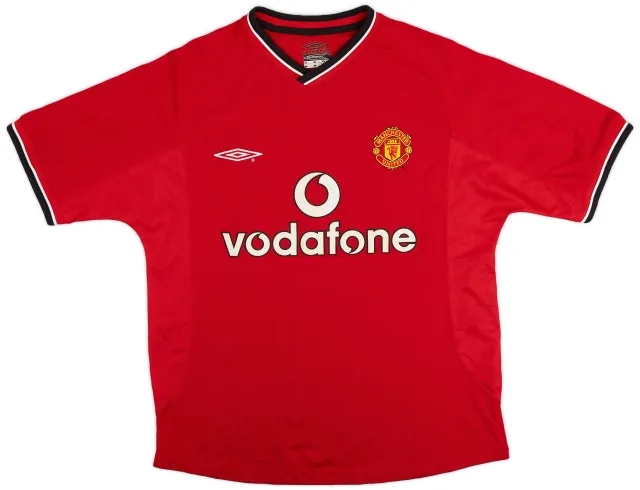 Umbro 2000-02 Manchester United Home Shirt - 8/10 - (Y)