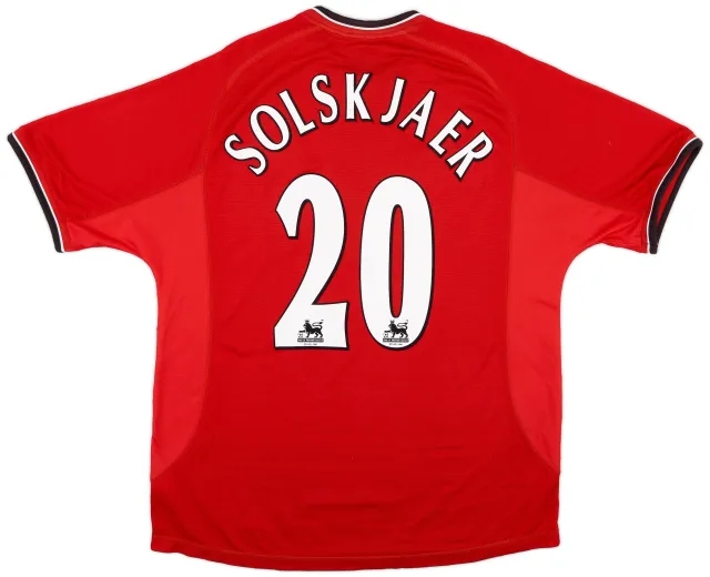 Umbro 2000-02 Manchester United Home Shirt Solskjaer #20 - 5/10 - (XL)