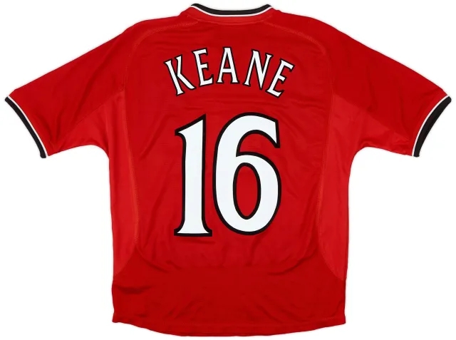 Umbro 2000-02 Manchester United Home Shirt Keane #16 - 7/10 - (Y)