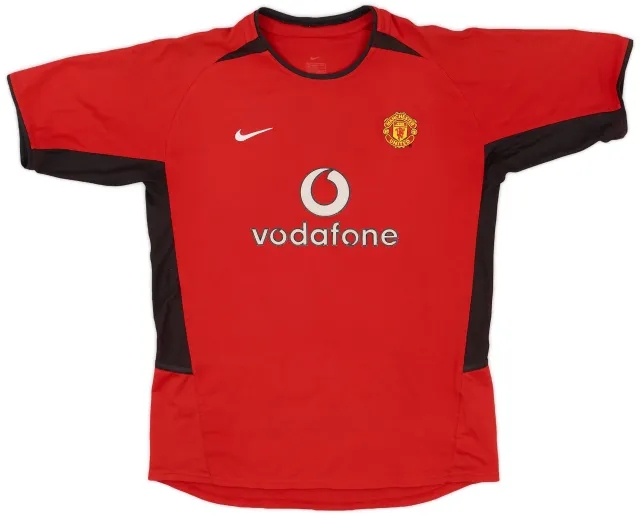 Nike 2002-04 Manchester United Home Shirt - 8/10 - (XL.Boys)