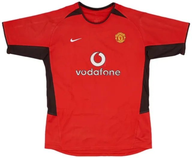 Nike 2002-04 Manchester United Home Shirt - 5/10 - (XL.Boys)