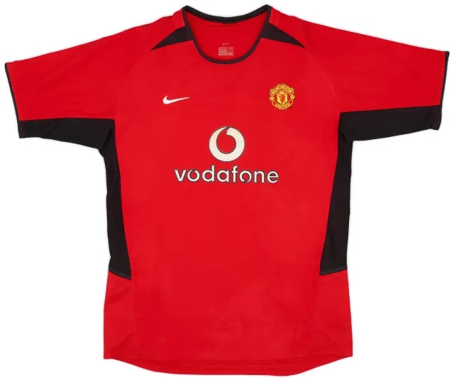 Nike 2002-04 Manchester United Home Shirt - 6/10 - (XL.Boys)