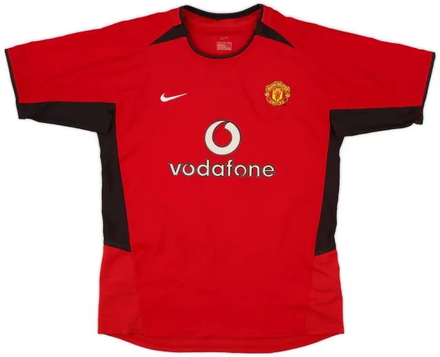 Nike 2002-04 Manchester United Home Shirt #6 - 8/10 - (M.Boys)