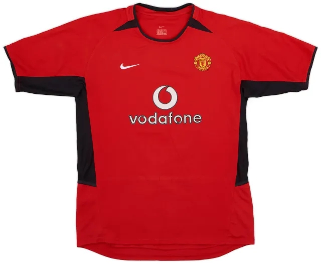 Nike 2002-04 Manchester United Home Shirt - 8/10 - (XL.Boys)