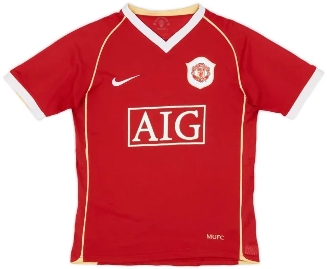 Nike 2006-07 Manchester United Home Shirt - 6/10 - (S.Boys)