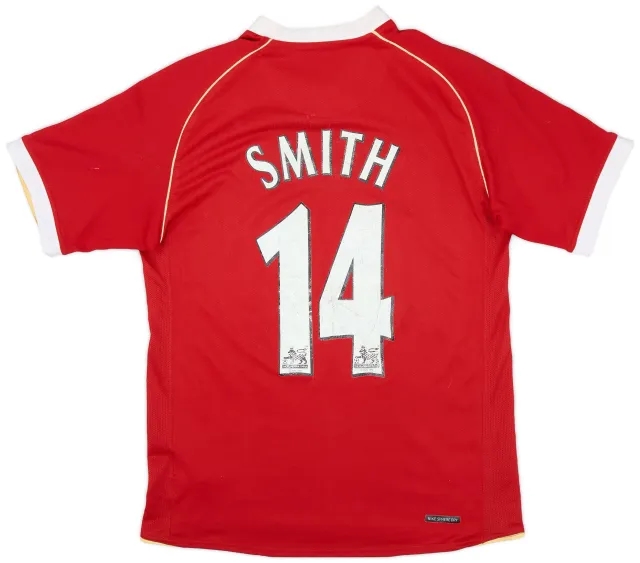 Nike 2006-07 Manchester United Home Shirt Smith #14 - 6/10 - (S)