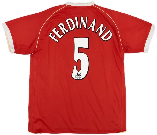Nike 2006-07 Manchester United Home Shirt Ferdinand #5 - 6/10 - (XL)