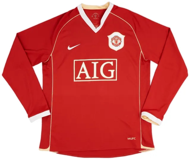 Nike 2006-07 Manchester United Home Shirt Solskjaer #20 - 9/10 - (M)