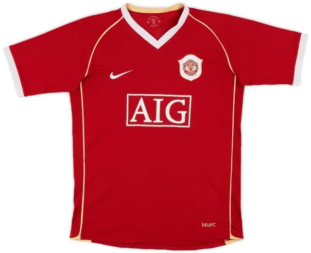 Nike 2006-07 Manchester United Home Shirt - 7/10 - (XL.Boys)