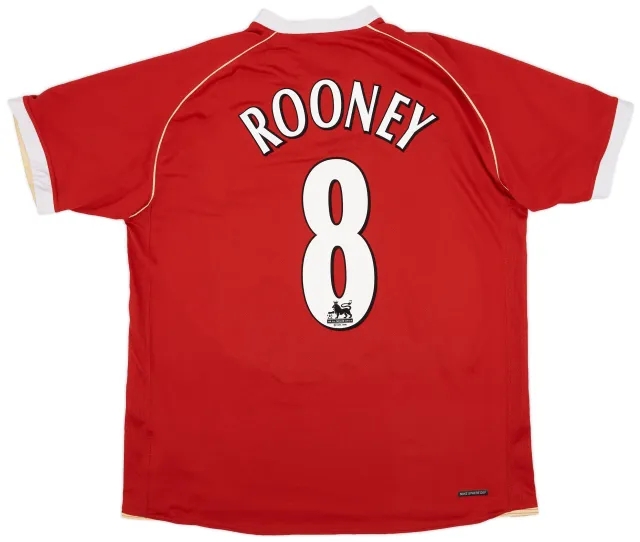 Nike 2006-07 Manchester United Home Shirt Rooney #8 - 6/10 - (XL)
