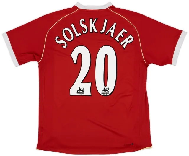 Nike 2006-07 Manchester United Home Shirt Solskjaer #20 - 5/10 - (L)
