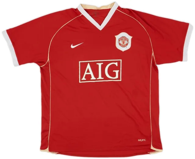 Nike 2006-07 Manchester United Home Shirt - 5/10 - (XL)