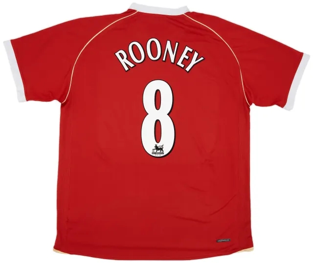 Nike 2006-07 Manchester United Home Shirt Rooney #8 - 6/10 - (XXL)