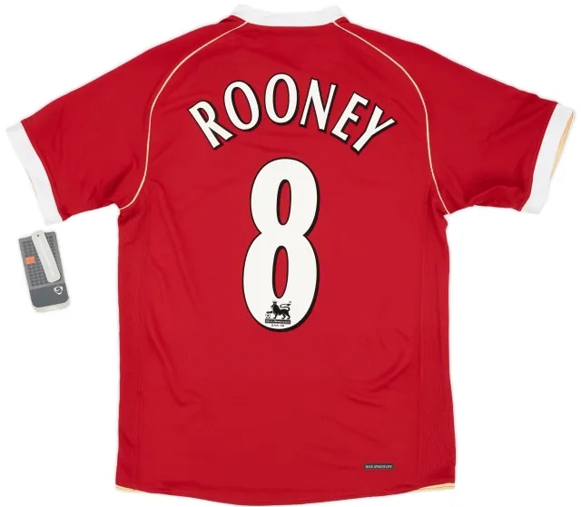 Nike 2006-07 Manchester United Home Shirt Rooney #8 (S)