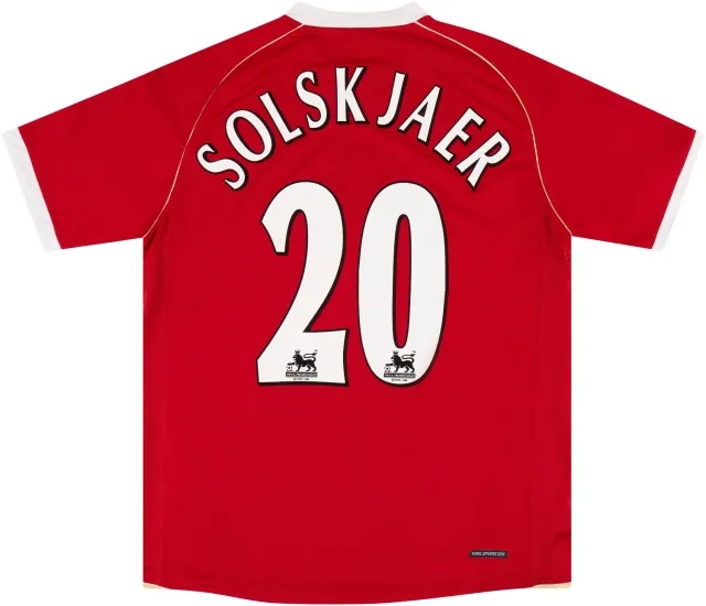 Nike 2006-07 Manchester United Home Shirt Solskjaer #20 (6/10) L