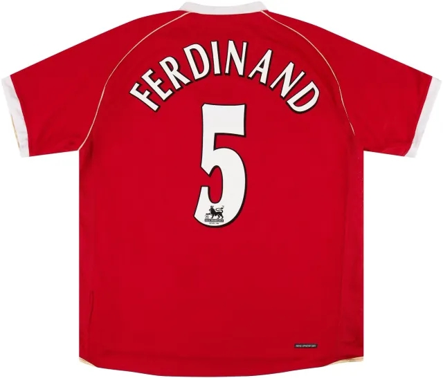 Nike 2006-07 Manchester United Home Shirt Ferdinand #5 (9/10) XXL